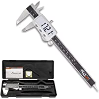 Pie de Rey- Tacklife DC02 Calibre Digital 150mm-6Pulgadas de Acero Inoxidable con Gran Pantalla LCD- Profesional…
